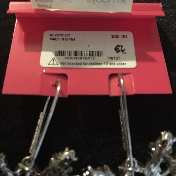 Betsey Johnson Crystal Necklace & Earring Set - Picture 5 of 5